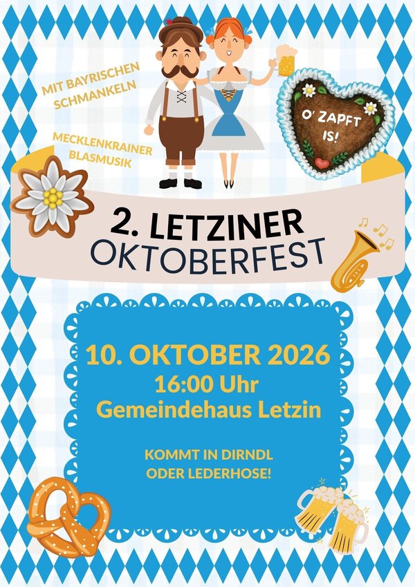 Letzin Oktoberfest 2026 NEU